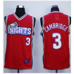 Like Mike Movie Los Angeles Knights #3 Calvin Cambridge Red Stitched Basketball Jersey