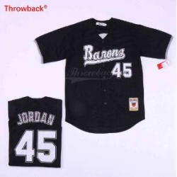 MICHAEL JORDAN BIRMINGHAM 45 BARONS BASEBALL JERSEY