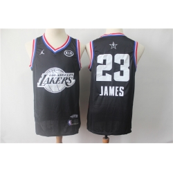 Lakers 23 Lebron James Black 2019 NBA All Star Game Jordan Brand Swingman Jersey