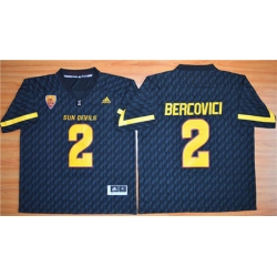 Arizona State Sun Devils #2 Mike Bercovici New Black Stitched NCAA Jersey