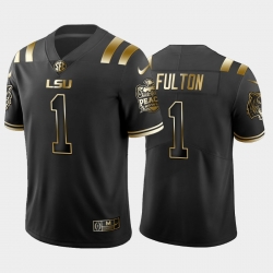 LSU Tiger Kristian Fulton Black Golden Edition Men'S Jersey