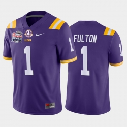 LSU Tiger Kristian Fulton Purple Away Men'S Jersey