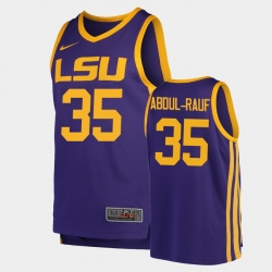 LSU Tiger Mahmoud Abdul Rauf Purple Replica Men'S Jersey