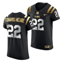 Lsu Tigers Clyde Edwards Helaire Golden Edition Elite Nfl Black Jersey