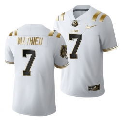 Lsu Tigers Tyrann Mathieu Golden Edition Limited Nfl White Jersey