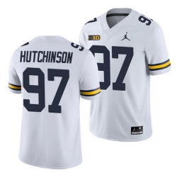 Michigan Wolverines Aidan Hutchinson White College Football Men'S Jersey