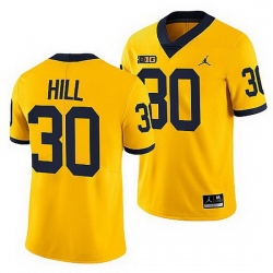 Michigan Wolverines Daxton Hill Maize College Football Men Jersey