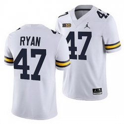 Michigan Wolverines Jake Ryan White Nfl Alumni Men Jersey