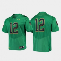 Men Notre Dame Fighting Irish 12 Green Premier College Football Jersey