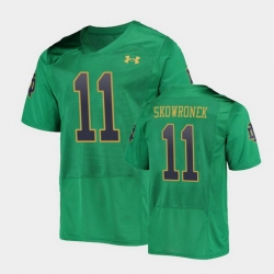 Men Notre Dame Fighting Irish Ben Skowronek College Football Green Replica Jersey