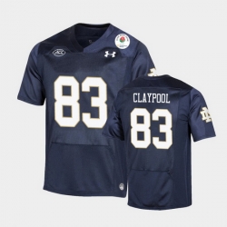 Men Notre Dame Fighting Irish Chase Claypool 2021 Rose Bowl Navy College Football Jersey