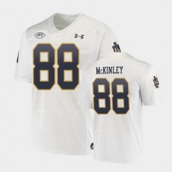 Men Notre Dame Fighting Irish Javon Mckinley Replica White College Football Playoff Jersey