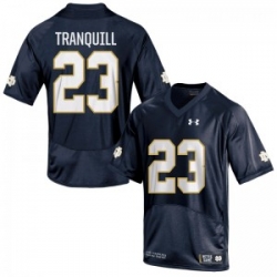 Men Under Armour 23 Limited Navy Blue Drue Tranquill Notre Dame Fighting Irish Alumni Football Jersey