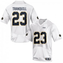 Men Under Armour 23 Limited White Drue Tranquill Notre Dame Fighting Irish Alumni Football Jersey