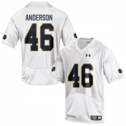 Men Under Armour 46 Limited White Josh Anderson Notre Dame Fighting Irish Alumni Football Jersey