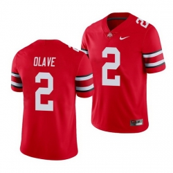 Ohio State Buckeyes Chris Olave Scarlet Game Men'S Jersey