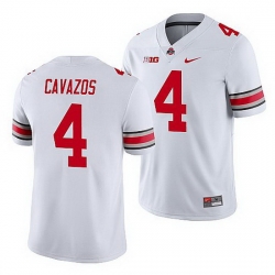 Ohio State Buckeyes Lejond Cavazos White Game Men'S Jersey