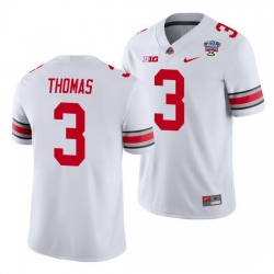 Ohio State Buckeyes Michael Thomas White 2021 Sugar Bowl College Football Jersey