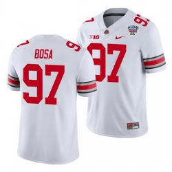 Ohio State Buckeyes Nick Bosa White 2021 Sugar Bowl College Football Jersey