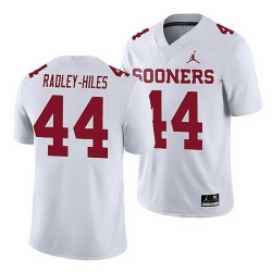 Oklahoma Sooners Brendan Radley Hiles White Game Men'S Jersey