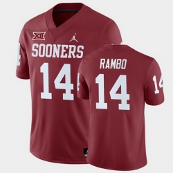 Oklahoma Sooners Charleston Rambo Crimson Home Men'S Jersey