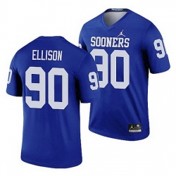 Oklahoma Sooners Josh Ellison Blue Legend Men'S Jersey