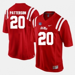 Men Shea Patterson Red Ole Miss Rebels Alumni Football Game Jersey