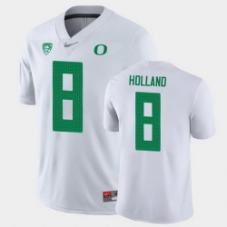 Men Oregon Ducks Jevon Holland Game White College Football Jersey