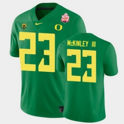 Men Oregon Ducks Verone Mckinley Iii 2021 Fiesta Bowl Green Game Jersey 0A