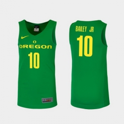 Men Oregon Ducks Victor Bailey Jr. Green Replica College Basketball Jersey