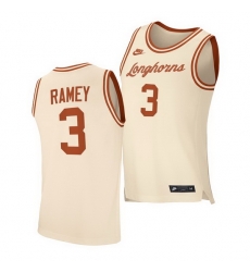 Texas Longhorns Courtney Ramey Cream Retro Texas Longhorns Jersey