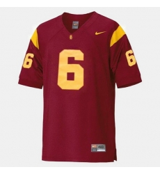 Men Usc Trojans Mark Sanchez College Football Red Jersey