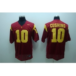 Trojans #10 Brian Cushing Red Embroidered NCAA Jersey