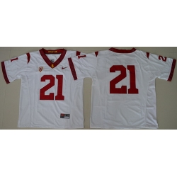 USC Trojans #21 White College Football Jersey