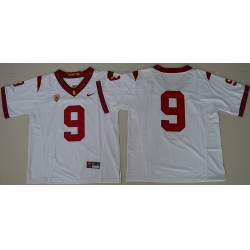 USC Trojans #9 White College Football Jersey