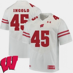 Men Wisconsin Badgers Alec Ingold White Alumni Football Game Ncaa 2018 Jersey