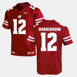 Men Wisconsin Badgers Alex Hornibrook Alumni Football Game Red Jersey