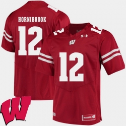 Men Wisconsin Badgers Alex Hornibrook Red Alumni Football Game Ncaa 2018 Jersey