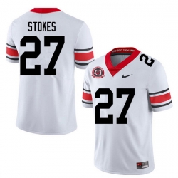 2020 Men #27 Eric Stokes Georgia Bulldogs 1980 National Champions 40th Anniversary College Football