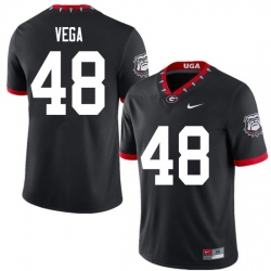 2020 Men #48 JC Vega Georgia Bulldogs Mascot 100th Anniversary College Football Jerseys Sale-Black