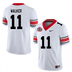 Men #11 Jalon Walker Georgia Bulldogs College Football Jerseys Sale-40th Anniversary