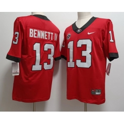 Men #13 Stetson BENNETT IV Georgia Bulldogs College Football Jerseys Sale red