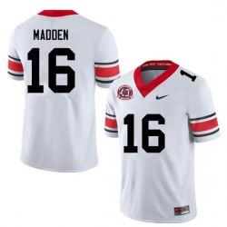 Men #16 C.J. Madden Georgia Bulldogs College Football Jerseys Sale-40th Anniversary