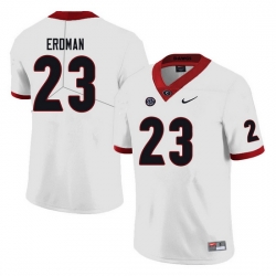 Men #23 Willie Erdman Georgia Bulldogs College Football Jerseys Sale-white