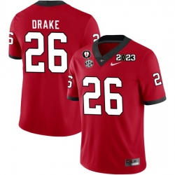 Men #26 Collin Drake Georgia Bulldogs 2022-23 CTP National Championship Football Jerseys