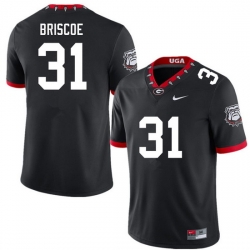 Men #31 Grant Briscoe Georgia Bulldogs College Football Jerseys Sale-100th Anniversary