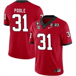 Men #31 William Poole Georgia Bulldogs 2022-23 CTP National Championship Football Jerseys