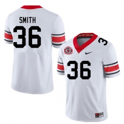 Men #36 Colby Smith Georgia Bulldogs College Football Jerseys Sale-40th Anniversary