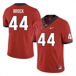 Men #44 Cade Brock Georgia Bulldogs College Football Jerseys Sale-Red Anniversary