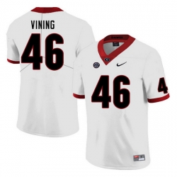 Men #46 George Vining Georgia Bulldogs College Football Jerseys Sale-White